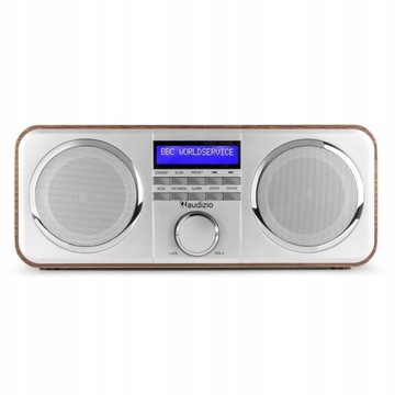 FM DAB стерео цифровое радио + будильник серебристый Audizio