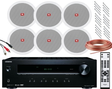 GŁOŚNIKI SUFITOWE JBL AMPLITUNER ONKYO BLUETOOTH