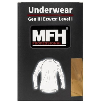 Koszulka termoaktywna długi rękaw MFH US Level I GEN III D-R - Brązowa XL