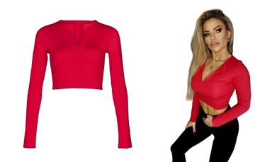 TOP TOPIK короткая БЛУЗКА с леопардовым принтом, вырез XS/S