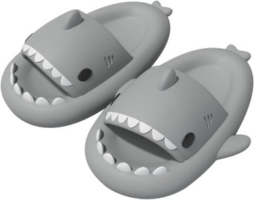 KLAPKI REKINKI PLAŻOWE KAPCIE ANTYPOŚLIZGOWE SHARK