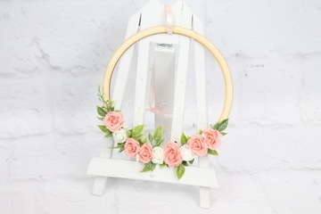 Цветочный венок-обруч для украшения дома в стиле ЦВЕТА