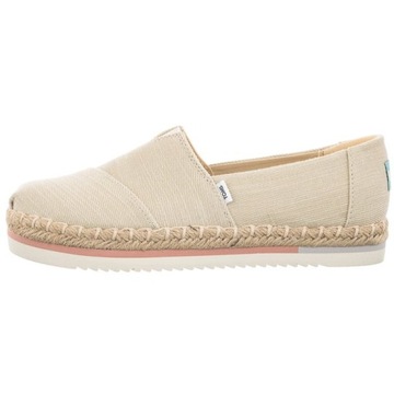 Toms Toms, Natural, Heavy Twill W Platform 1001783