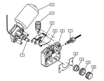 Silnik BESTER LINCOLN podajnik drutu migomat 24V DC 30W typ 100605 ELVI