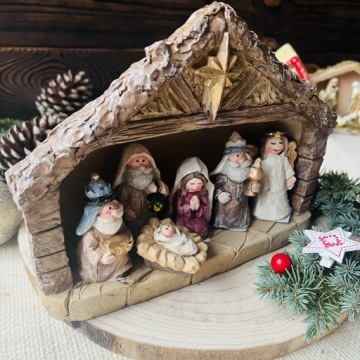 Рождественская кроватка Конюшня под елку Рождественское украшение ПОДАРОК