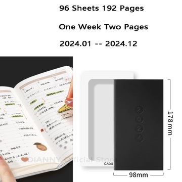 Weekly Planner 2024 Agenda Diary Organizer