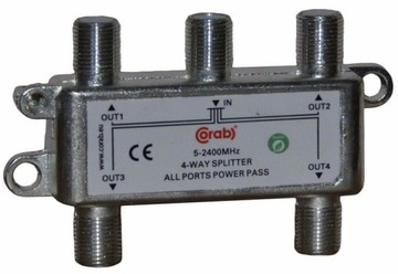 Rozgałęźnik 1/ 4 Splitter Sygnału TV SAT Unicable