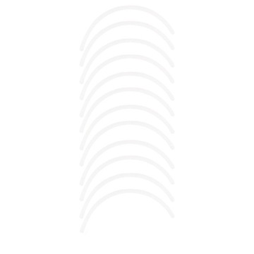 6 пар белых бюстгальтеров на косточках.