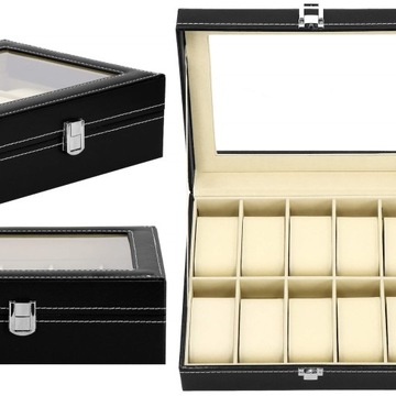 ОРГАНАЙЗЕР ДЛЯ ЧАСОВ, 10 шт., ЮВЕЛИРНАЯ ШКАТУЛКА, ЭЛЕГАНТНАЯ КОРОБКА