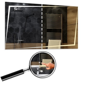 Lustro podświetlane Dual led 110x80cm Berlin+Dotyk
