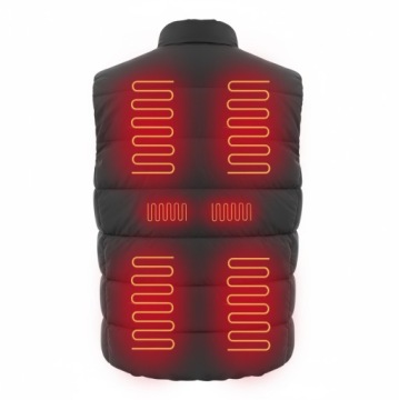 ЖИЛЕТ С ПОДОГРЕВОМ КУРТКА С РУКАВАМИ УНИСЕКС ЗИМНЯЯ КУРТКА ЭЛЕКТРИЧЕСКАЯ USB 2XL