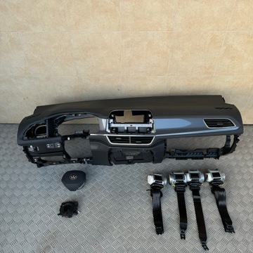DESKA KOMPLETNA AIRBAG KONSOLA PASY KOKPIT VW VOLKSWAGEN T-ROC 2GA LIFT