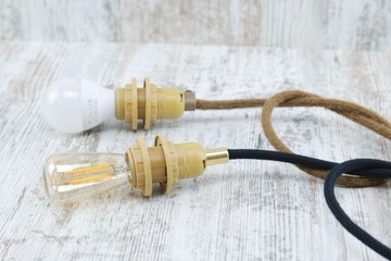 золотая оправа e14 с двумя кольцами и замком-пауком LOFT