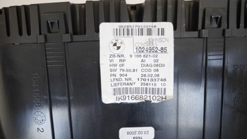 BMW E81 E82 E87 E88 PŘÍSTROJOVÁ DESKA 9166821