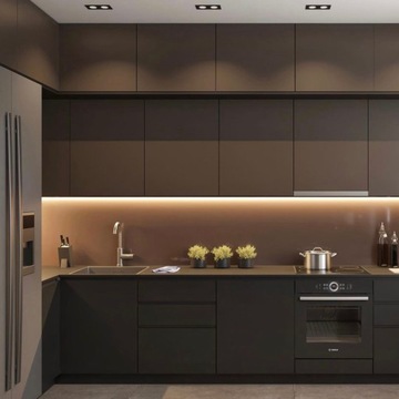 PROFIL LED do TAŚMA Czarny + KLOSZ Transparent 1M