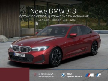 BMW Seria 3 G20-G21 Limuzyna 2.0 318i 156KM 2026 BMW Seria 3 18i 156 KM - Gotowy do Odbioru - Pakiet M Sport - Adaptacyjne