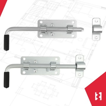 ГАРАЖНЫЙ ПОСЛЕДНИЙ БОЛТ ЗАКРЫТИЯ ДЛЯ ВОРОТ, КАЛИТКИ, ДВЕРИ, РЕЗИНОВАЯ РУЧКА, 220ММ