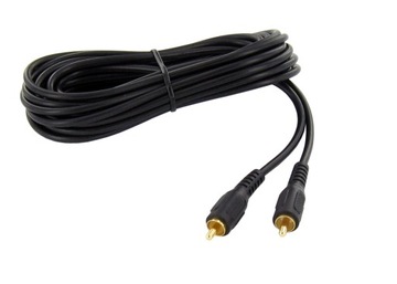 Kabel 1 x cinch THOMSON OFC złote styki 5m