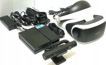 GOGLE SONY PLAYSTATION VR PS4 + KAMERA V2 + PEŁNE OKABLOWANIE