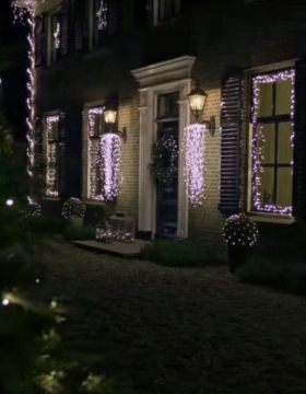 Световой каскадный декор 480LED многоцветный 200см