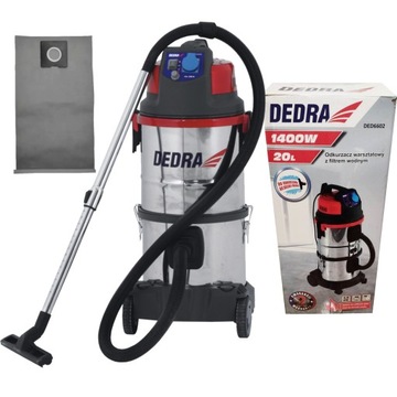 DEDRA ODKURZACZ WARSZTATOWY FILTR WODNY 1400W 20L