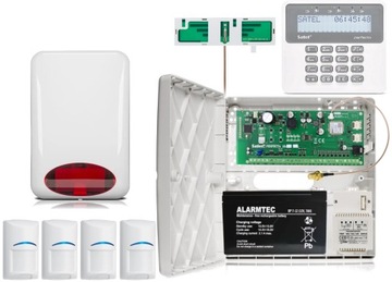 ZESTAW ALARMOWY SATEL PERFECTA 4 CZUJEK LTE GSM