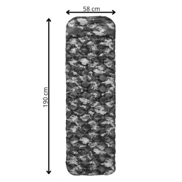СВЕРХЛЕГКИЙ ТРЕККИНГОВЫЙ НАДУВНОЙ МАТРАС ДЛЯ ТУРИЗМА, СКАЧИВАЕМЫЙ, ПРОЧНЫЙ