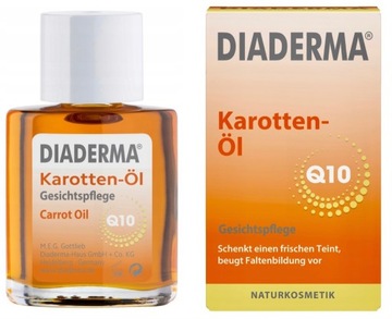 DIADERMA olejek marchewkowy Q10 dla zmęczonej, poszarzałej skóry 30 ml z DE