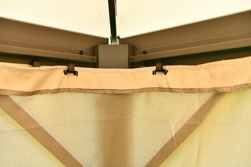 САДОВЫЙ ПАВИЛЬОН-палатка-беседка с VANCOUVER ШТОРЫ 4х3м Бежевый МОСКИТНАЯ СЕТКА