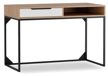 Biurko toaletka LR-01 kolekcja LANDRO hikora BIAŁY metal