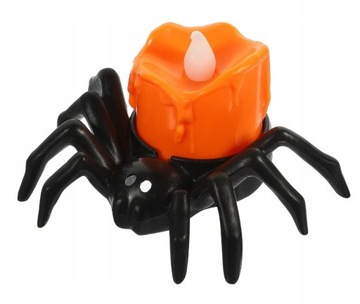 СВЕТОДИОДНЫЕ СВЕТИЛЬНИКИ ПАУКИ УКРАШЕНИЕ НА ХЭЛЛОУИН ОРНАМЕНТЫ СВЕТОДИОДНЫЕ СВЕЧИ НАБОР ИЗ 12 ШТ.