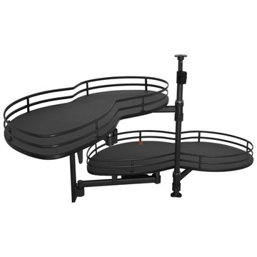 KOSZ NERKA AMIX MAGIC CORNER 1000 Z DOCIĄGIEM ANTRACYTOWA LEWA