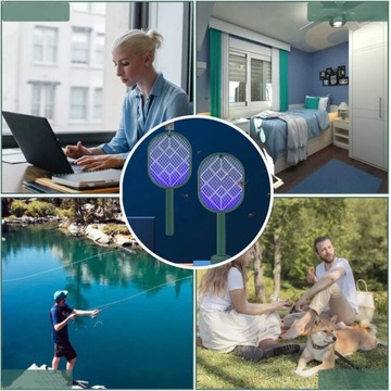 ЭЛЕКТРИЧЕСКАЯ МУХОВКА, USB МУХОЛОВКА, СВЕТОДИОДНАЯ ПОДСВЕТКА, ДЛЯ ДОМА, САДА