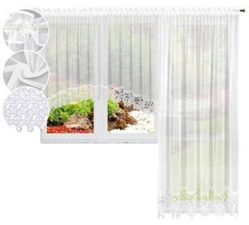 KOMPLET FIRAN 400x160 200x230 na okno balkonowe do bloku z gipiurą 20 cm