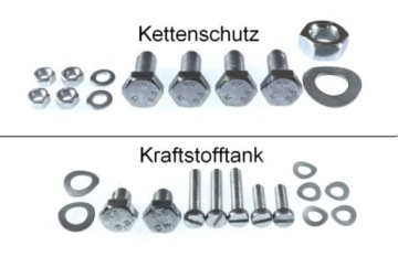 Шурупы MZ ES 250/2 TROPHY, оцинкованные, класс 8,8, разделены на группы