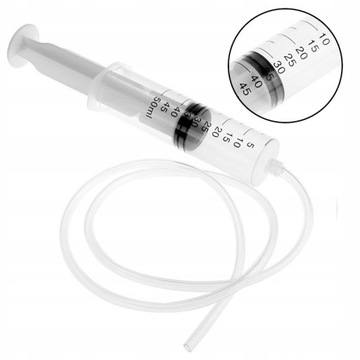 50 ml plastikowa strzykawka rurka o długości 80