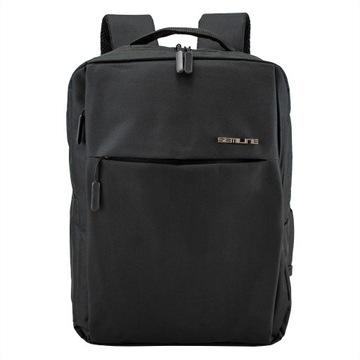 PLECAK MIEJSKI NA LAPTOPA 15,6'' - CZARNY