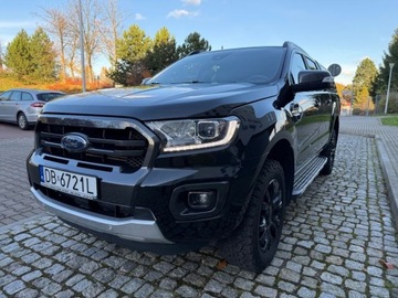 Ford Ranger V Podwójna kabina Facelifting 2019 2.0 EcoBlue 213KM 2021 Ford Ranger RadarAsystentPDCNaviLedFull OpcjaNowy Rozrzad 2.0 Diesel
