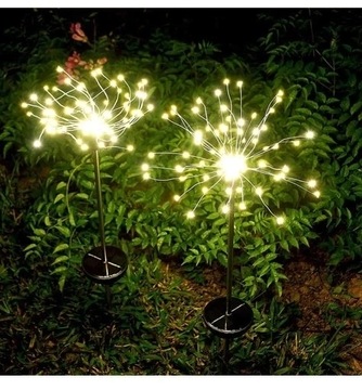 2X LAMPA SOLARNA LED drzewko dmuchawiec fajerwerki