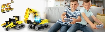 СТРОИТЕЛЬНЫЕ БЛОКИ ЭКСКАВАТОРЫ-СТРОИТЕЛИ 430EL ДИСТАНЦИОННОЕ УПРАВЛЕНИЕ RC ДИСТАНЦИОННОЕ + ПРИЛОЖЕНИЕ