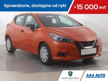 Nissan Micra V 0.9 IG-T 90KM 2018 Nissan Micra 0.9 IG-T, Serwis ASO, Klima, Tempomat