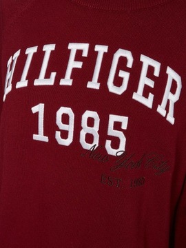 TOMMY HILFIGER DAMSKI SWETER HERITAGE CLARET r.L