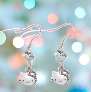 Kolczyki Hello Kitty Kotek Cute Sanrio Fairy Goth