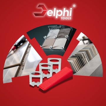 SYSTEM POZIOMOWANIA PŁYTEK ZESTAW 500x KLIPSY 1,5mm 100x KLINY SZCZYPCE