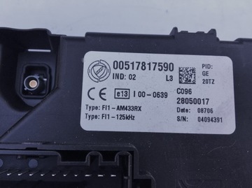 FIAT GRANDE PUNTO 1.2 1.4 8V JEDNOTKA KLÍČEK BSI