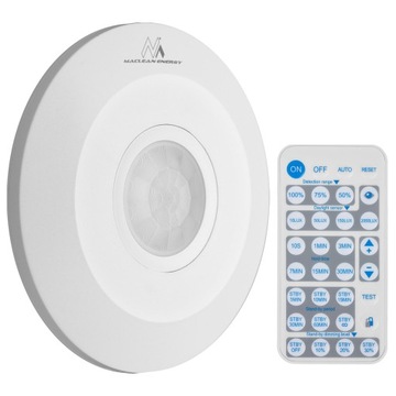 Czujnik ruchu sensor PIR na podczerwień zmierzchu programowany pilotem