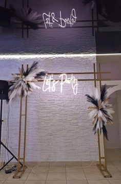 Светодиодная надпись LET'S PARTY, светодиодная, с подсветкой, 100x56см