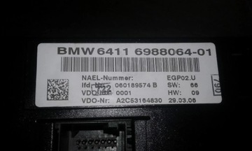 BMW 3 E90 E91 2007 ŘÍZENÍ I SOUČÁSTKY ELEKTRICKÉ