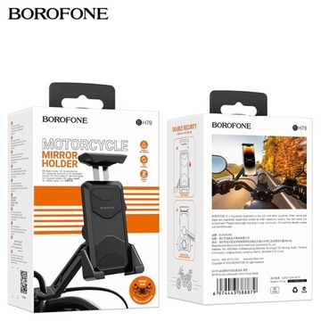 Держатель-зажим для телефона на мотоцикл, скутер, зеркало заднего вида