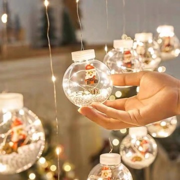 Lampki KURTYNA LED wewnątrz Biały Ciepły BOMBKI